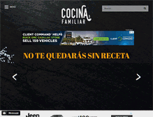 Tablet Screenshot of cocina-familiar.com